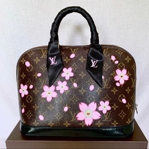 🎭SOLD🎭 Custom LOUIS VUITTON Cherry Blossom Alma